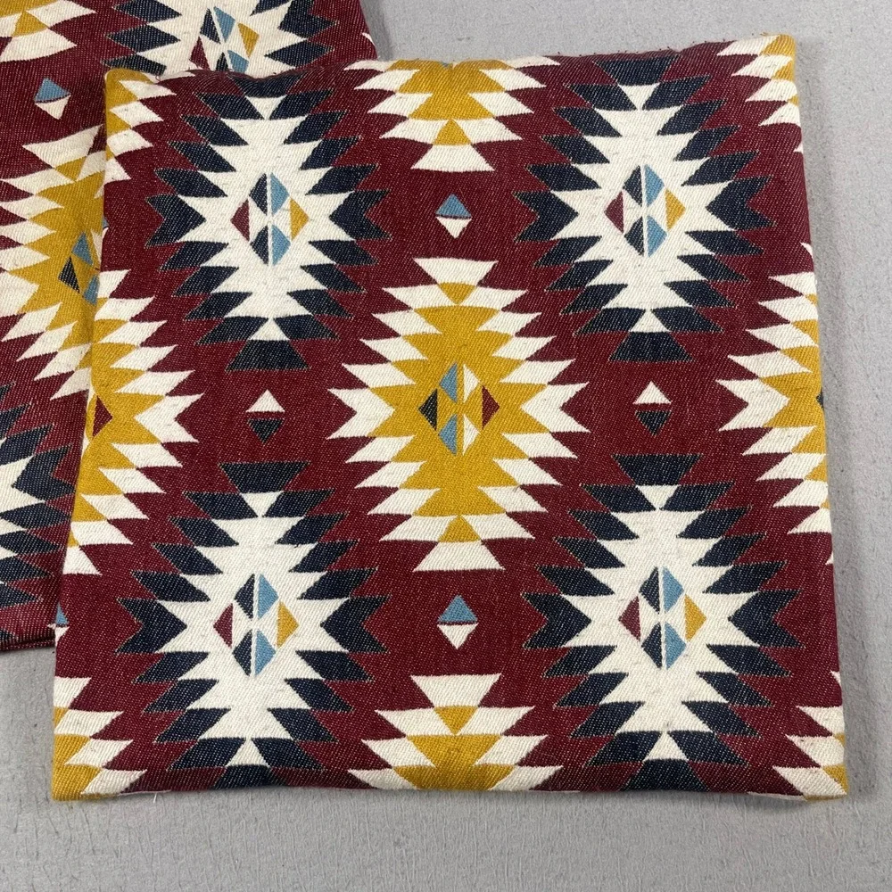 IKEA‎ FRANSINE 20x20 Decorative Pillow Covers Pair Southwestern Geometric Aztec